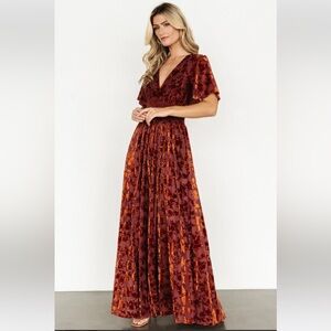 Baltic Born Veronica Velvet maxi dress